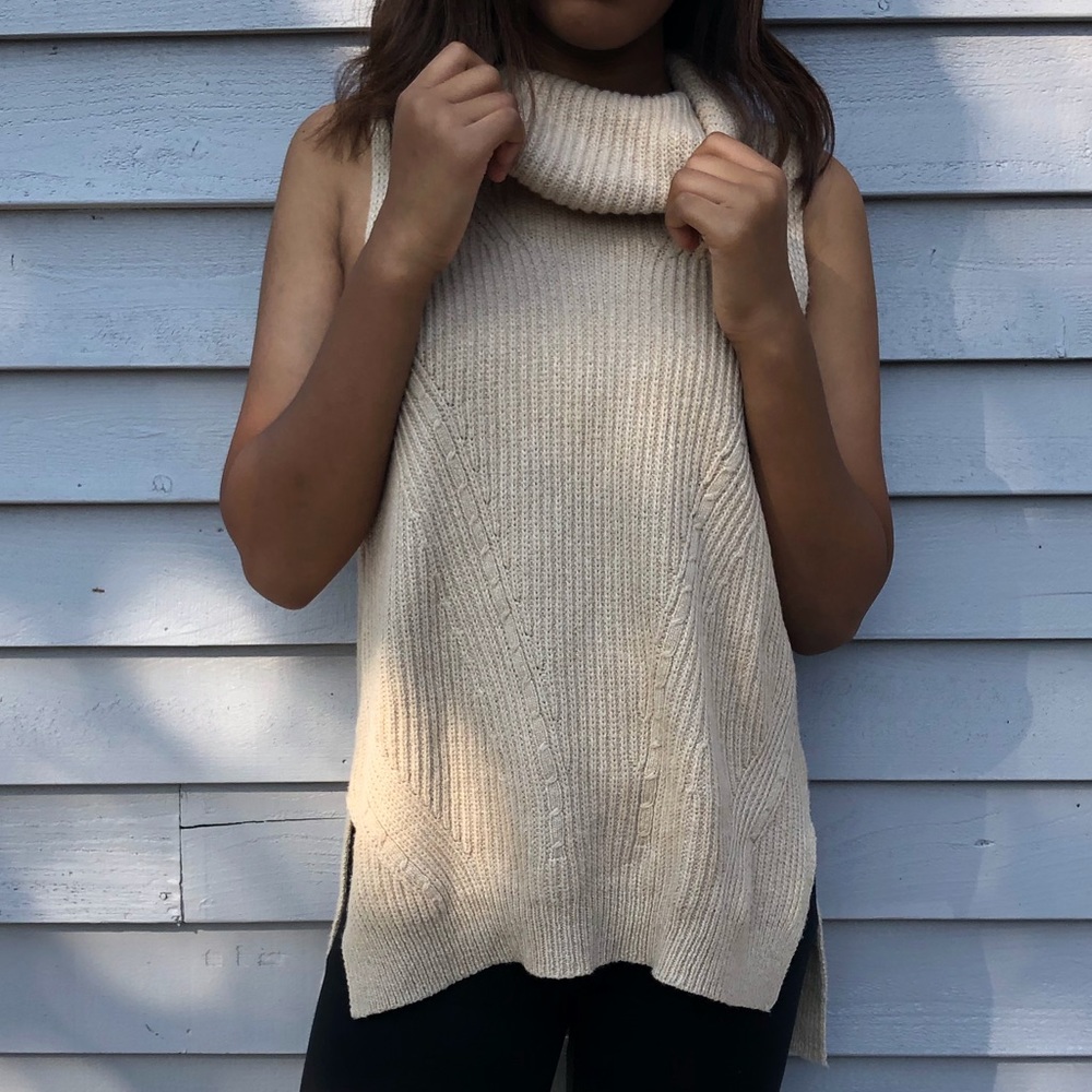 Tan knit sweater